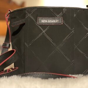 Vera Bradley Black and Red Crossbody Bag